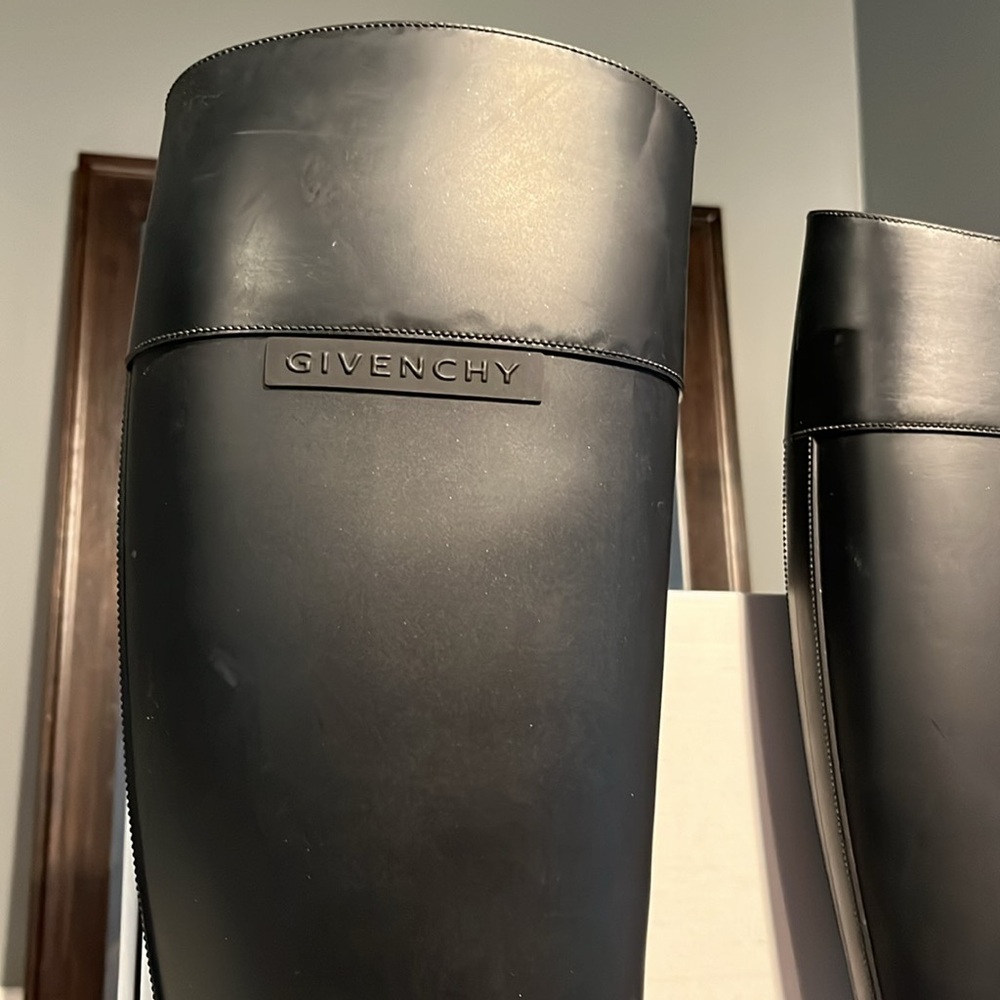 Givenchy Rubber Riding Boots - Picture 2 of 11